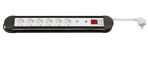 EAN 4040849512810 - Goobay 51281 limitador de tensión Negro, Blanco 6 salidas AC 230 V 1,4 m imagen 1