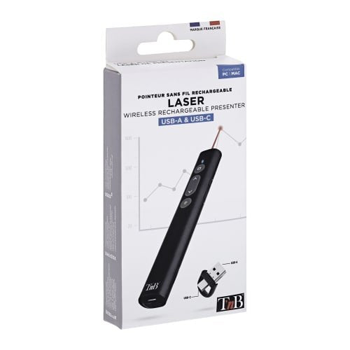 EAN 3303170114001 - T'nB LASEREMOTE2 apuntador inalámbricos Negro imagen 4