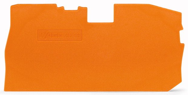 Wago 2016-7192 Abschluss-Und Zwischenplatte,1 Mm Dick,Orange