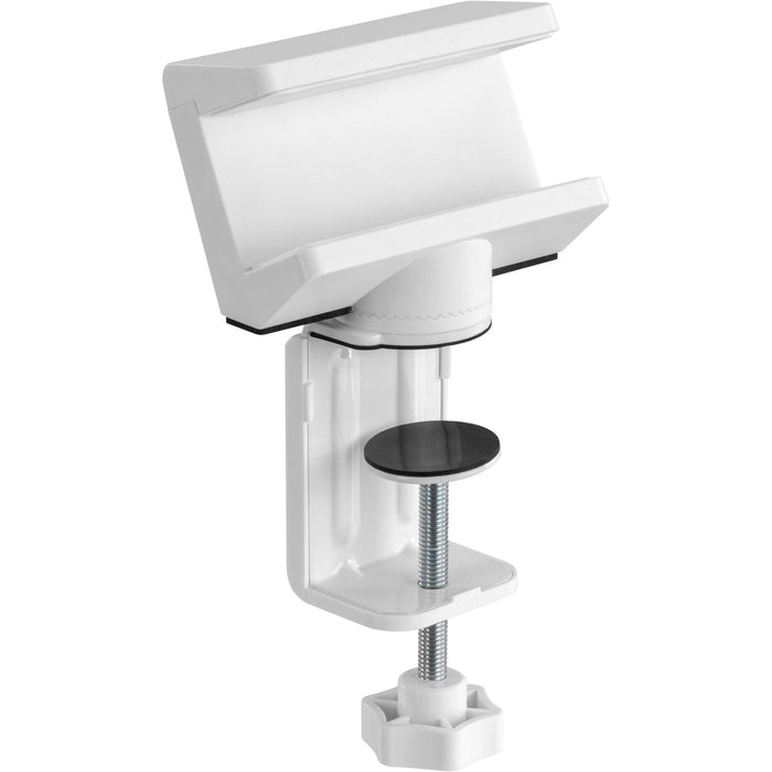 Abrazadera De Mesa Inline Para Regleta De Enchufes, Giratoria, Abrazadera De Tornillo, Blanca