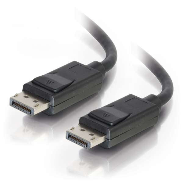 C2g 3ft Ultra High Definition Displayport Cable With Latches 8k Displayport Cable M/M Cable Displayport Displayport (M) A Displayport (M) 91.4 Cm Trabado Negro