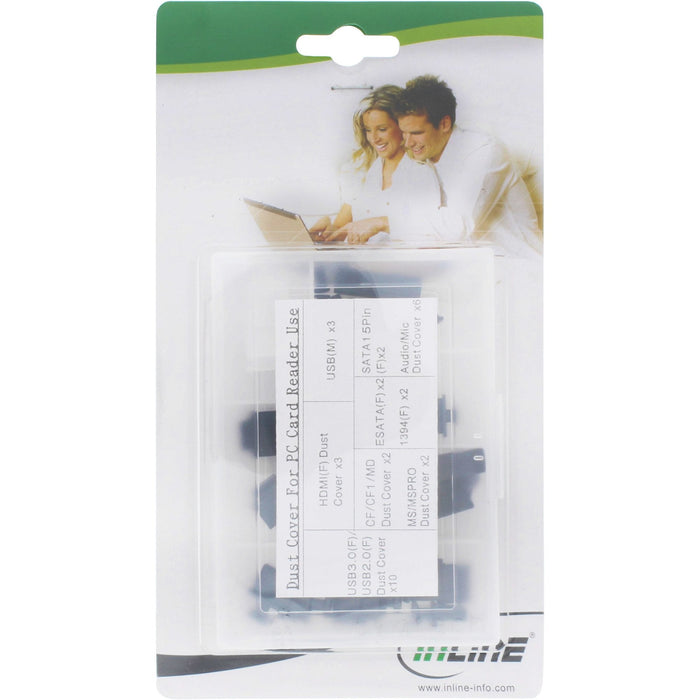 Juego De Cubiertas Antipolvo Inline Para Panel Frontal Y Lector De Tarjetas 30 Uds.
