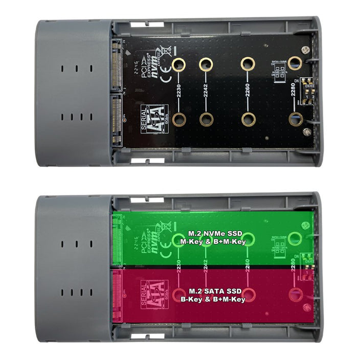 EAN 4260070129278 - LC-Power LC-DOCK-C-M2 caja para disco duro externo Caja externa para unidad de estado sólido (SSD) Antrac imagen 4