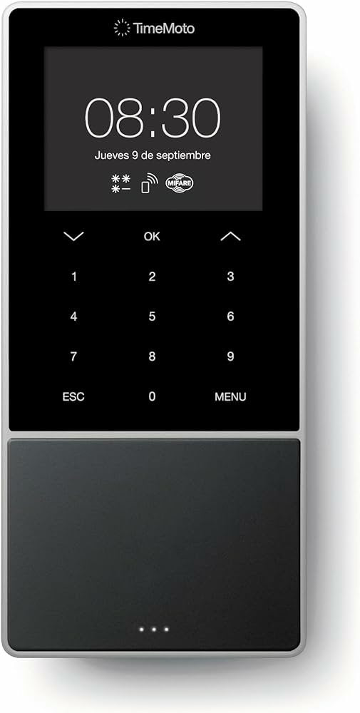 EAN 8717496337498 - Safescan TM—818 MC Negro Token de chip, Huella dactilar, Contraseña, Tarjeta de proximidad Corriente alte imagen 1