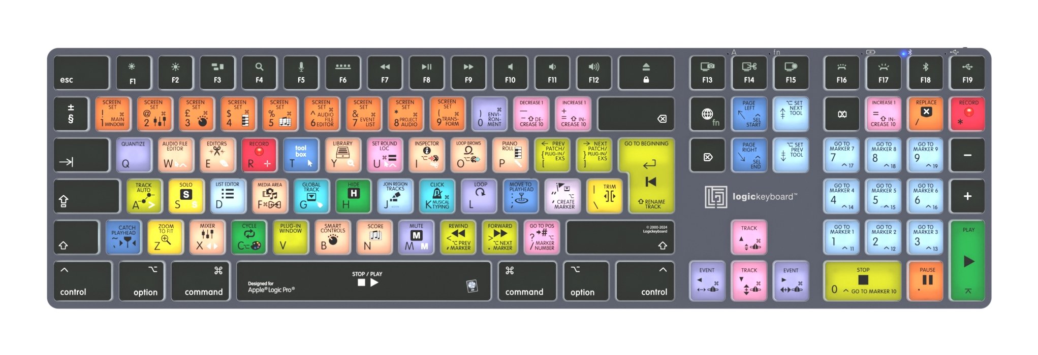 EAN 5707795022303 - Logickeyboard LKB-LOGXP2-TM-UK teclado Oficina Bluetooth QWERTY Inglés Gris, Titanio imagen 1