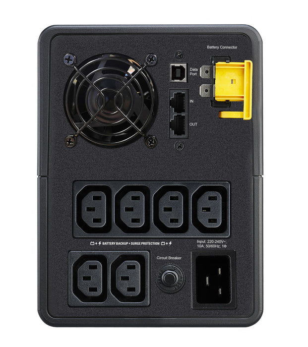 EAN 0731304410836 - APC BX2200MI sistema de alimentación ininterrumpida (UPS) Línea interactiva 2,2 kVA 1200 W 6 salidas AC imagen 2