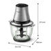 EAN 8720389066580 - Philips 3000 series HR1503/00 picadora eléctrica de alimentos 2 L 500 W Acero inoxidable imagen 3