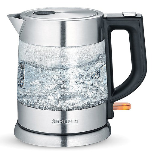 EAN 4008146027413 - Severin WK 3468 tetera eléctrica 1 L 2200 W Negro, Acero inoxidable, Transparente imagen 1