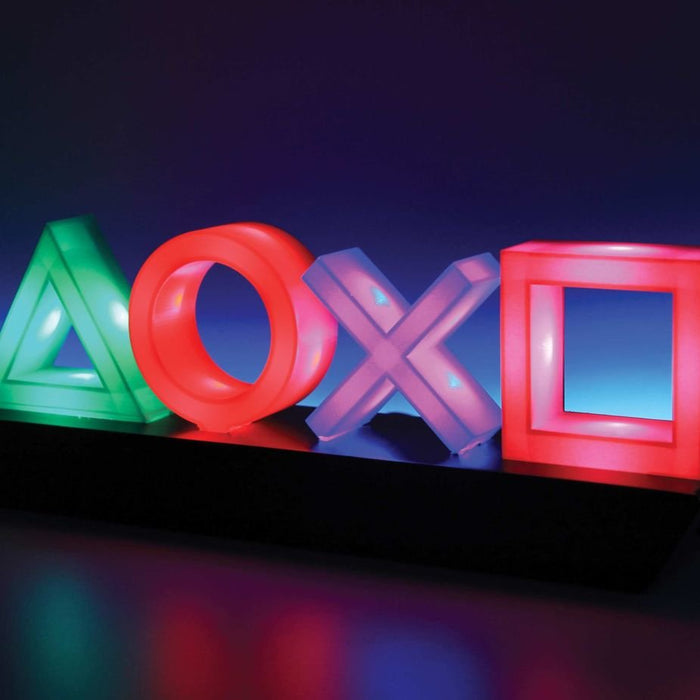 Lámpara Decorativa Paladone Playstation Icons 3 Modos De Iluminación 3*Aaa Salida Usb