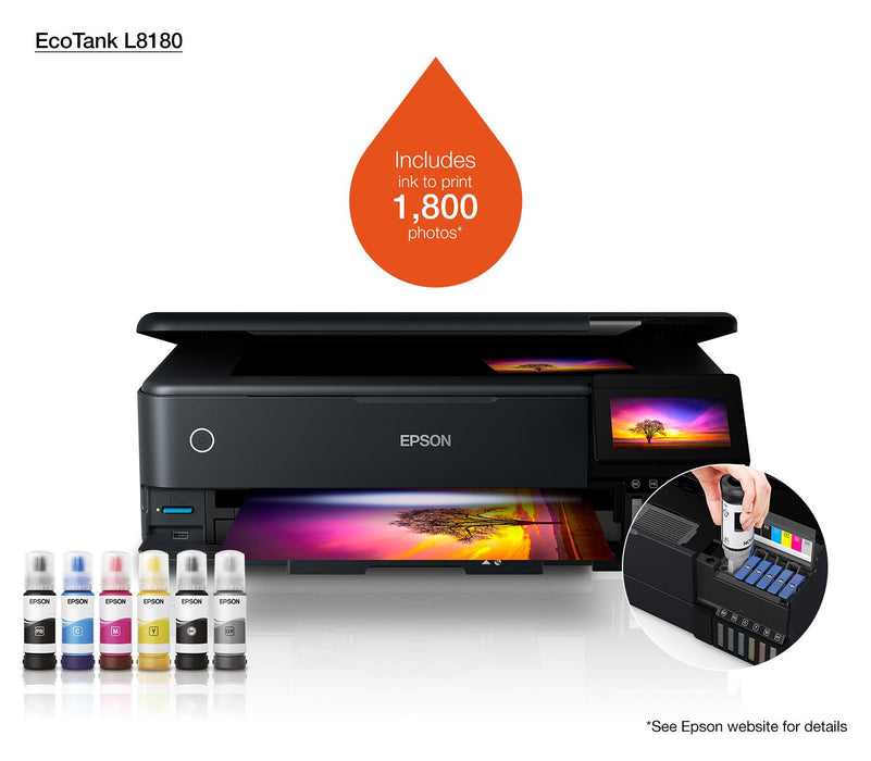 EAN 8715946676388 - Epson EcoTank L8180 Inyección de tinta A3+ 5760 x 1440 DPI 32 ppm Wifi imagen 13
