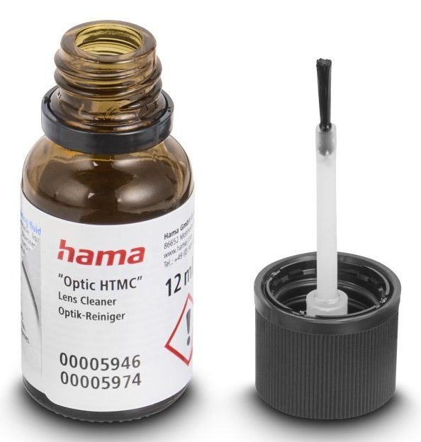 Hama Wet Set De Limpieza Para Camaras - Pincel Soplador - Bayeta De Microfibra - Limpiador Liquido - Incluye Bolsa