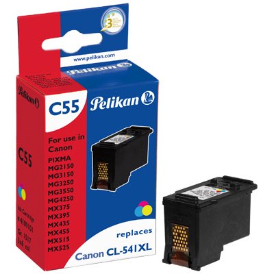 Tinta Pelikan Canon C55 Cl541xl Tricolor Remanufactured