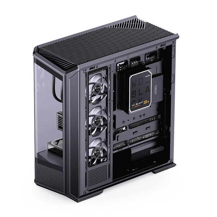 Jonsbo D400 Pc-Gehäuse, Midi Tower, Atx, Tempered Glass - Schwarz