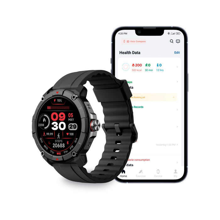 Smartwatch Ksix Compass Negro 1.38"