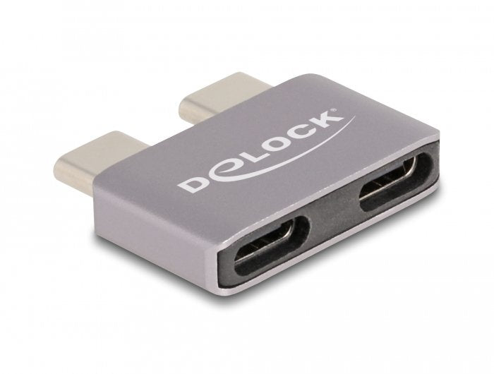 Delock 60055 Adaptador Usb 40 Gbps Usb Type-C 2 X Macho A 2 X Hembra Protector De Puerto De Metal