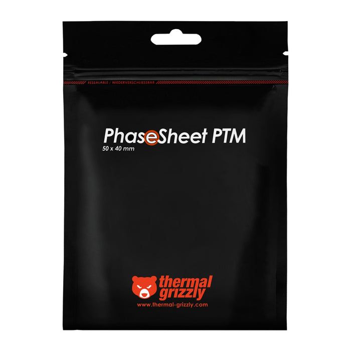 EAN 4260711991059 - Thermal Grizzly PhaseSheet PTM compuesto disipador de calor Parche térmico 2 g imagen 5