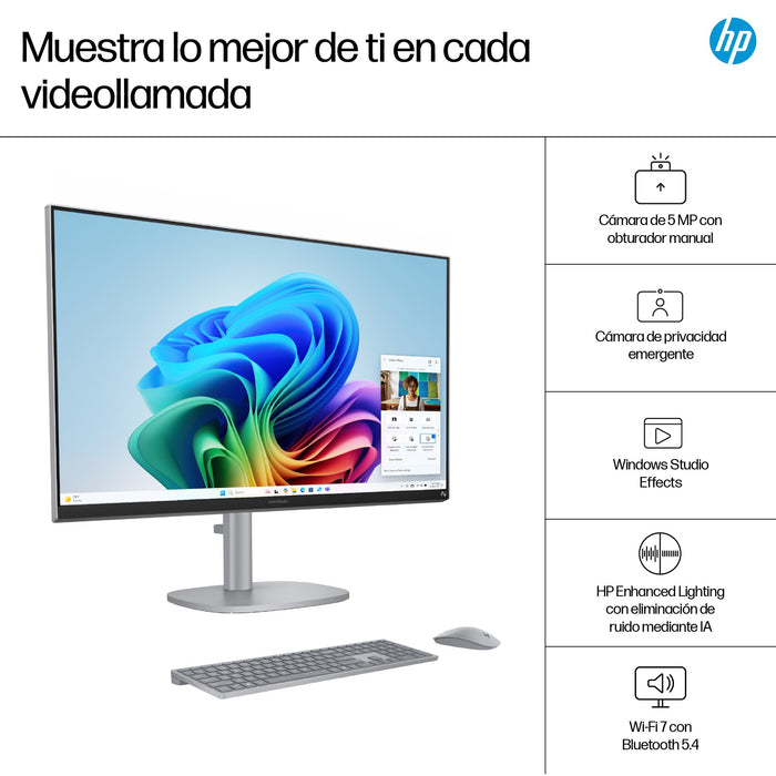 EAN 199896764919 - HP OmniStudio X All-in-One Desktop Next Gen AI 27-cs1005ns PC Copilot+ PC Intel Core Ultra 5 226V 68,6 cm  imagen 10