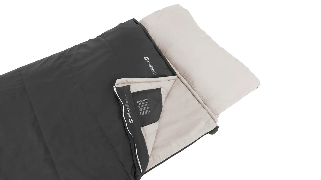 Outwell Contour Prime Sleeping Bag, Left Zipper, Dark Grey