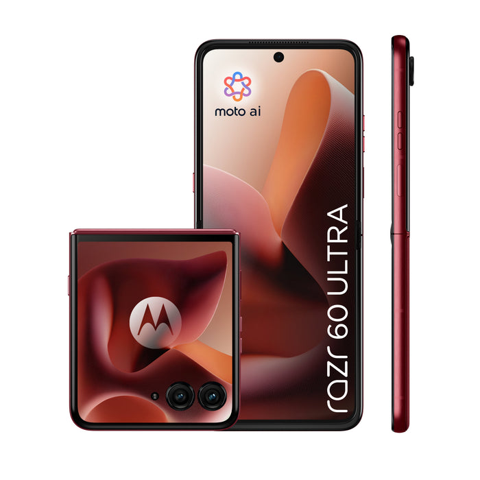 Smartphone Motorola Razr 60 Ultra 6.96" Sim Doble Android 15 5g Usb Tipo C 16 Gb 512 Gb 4700 Mah Burdeos