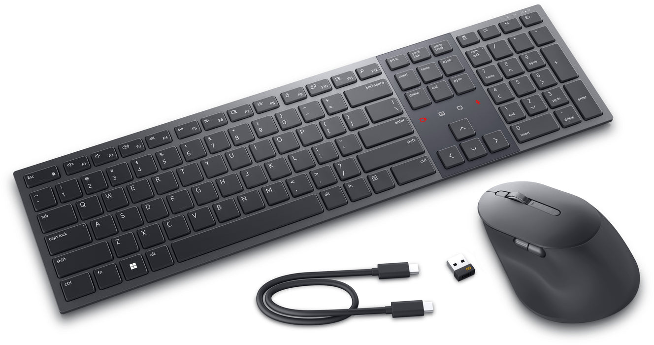 EAN 5397184790946 - DELL KM900 teclado Ratón incluido Oficina RF Wireless + Bluetooth Internacional de EE.UU. Grafito imagen 2