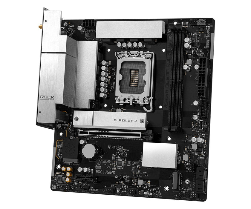 Asrock B860m Rock Wifi 1851 Matx Hdmi Dp Ddr5