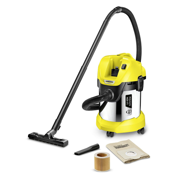 EAN 4054278291864 - Kärcher WD 3 Battery Premium 17 L Aspiradora de tambor Seca y húmeda 300 W Bolsa para el polvo imagen 1
