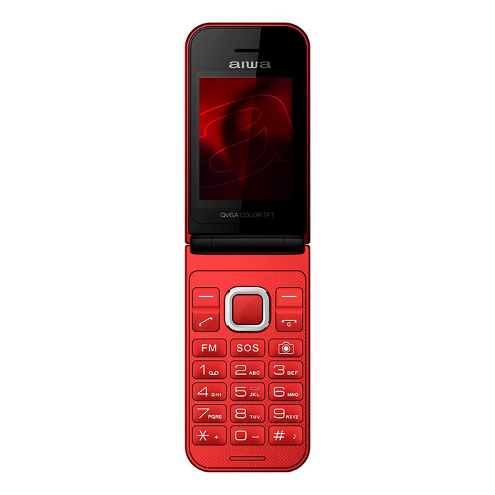 EAN 8435256897548 - Aiwa FP-24RD teléfono móvil 6,1 cm (2.4") 91,7 g Negro, Rojo Característica del teléfono imagen 5