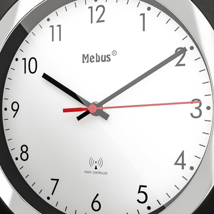 EAN 4007218194510 - Mebus 19451 reloj de mesa o pared Reloj digital Alrededor Negro, Blanco imagen 5