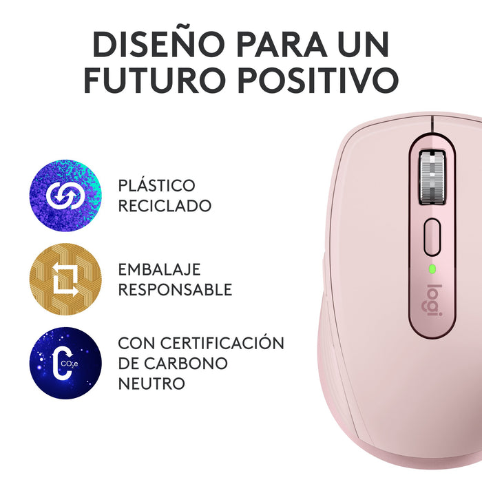 EAN 5099206111714 - Logitech MX Anywhere 3S ratón Oficina Mano derecha RF Wireless + Bluetooth Laser 8000 DPI imagen 18