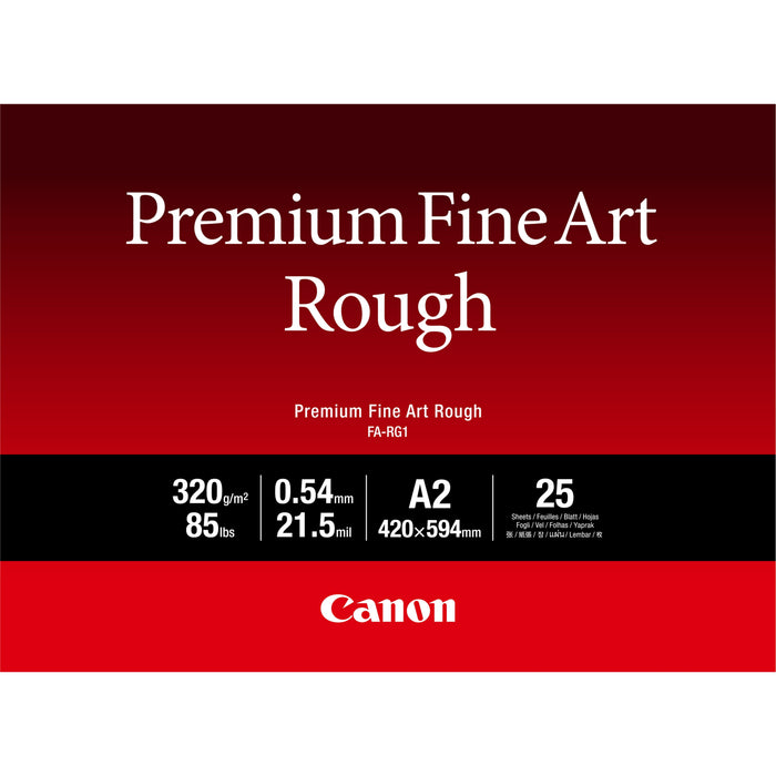 Canon Fa-Rg 1 Premium Fine Art Rough A 2, 25 Sheet, 320 G