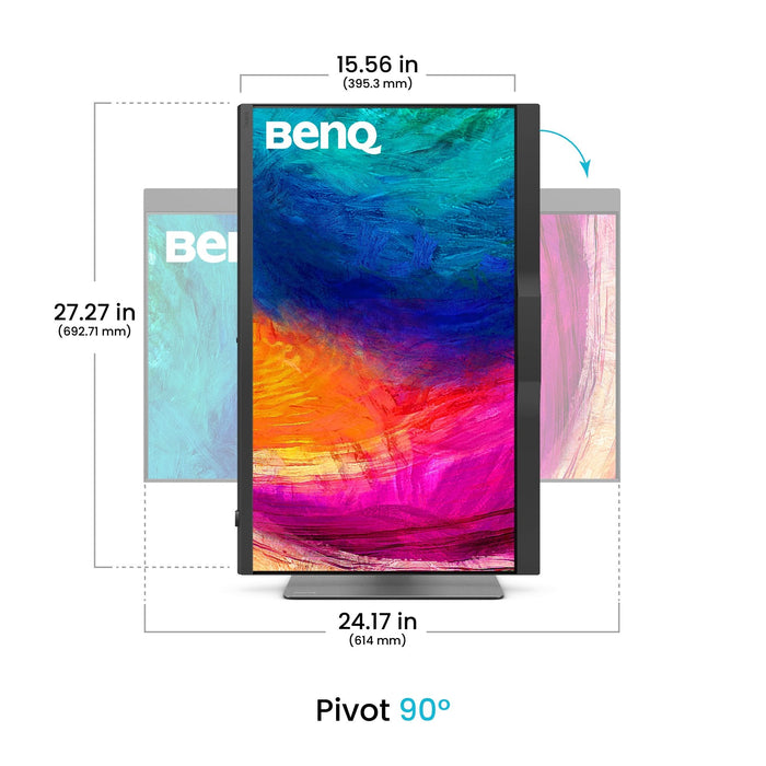 Monitor Benq Pd2770u Led 27" 3840 X 2160 4k Uhd (2160p) @ 60 Hz Ips 400 Cd/M² 1000:1 Hdr10 5 Ms 2xhdmi Displayport Usb-C