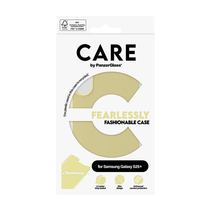 EAN 5715685016301 - PanzerGlass CARE™ by ® Case Chardonnay Samsung Galaxy S25+ funda para teléfono móvil Amarillo imagen 3