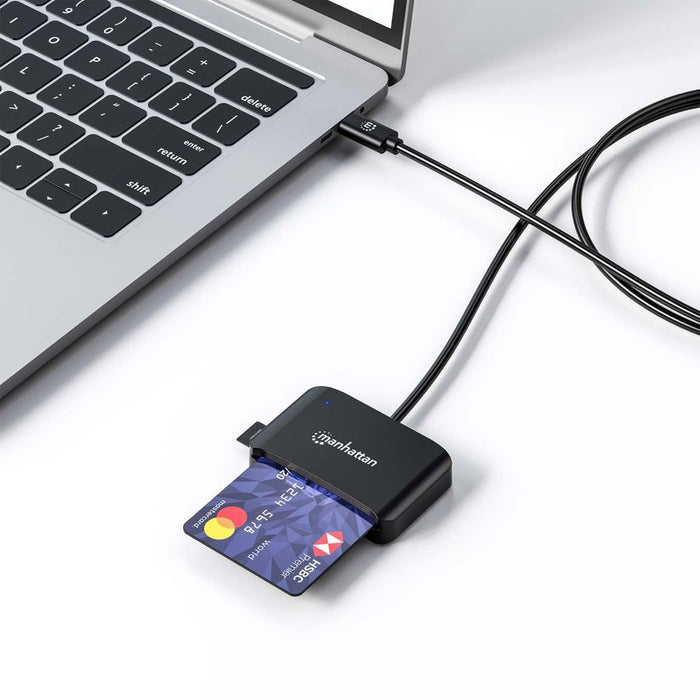 Manhattan Usb 2.0 Typ-C Kartenlesegerät Smartcard- Microsdxc