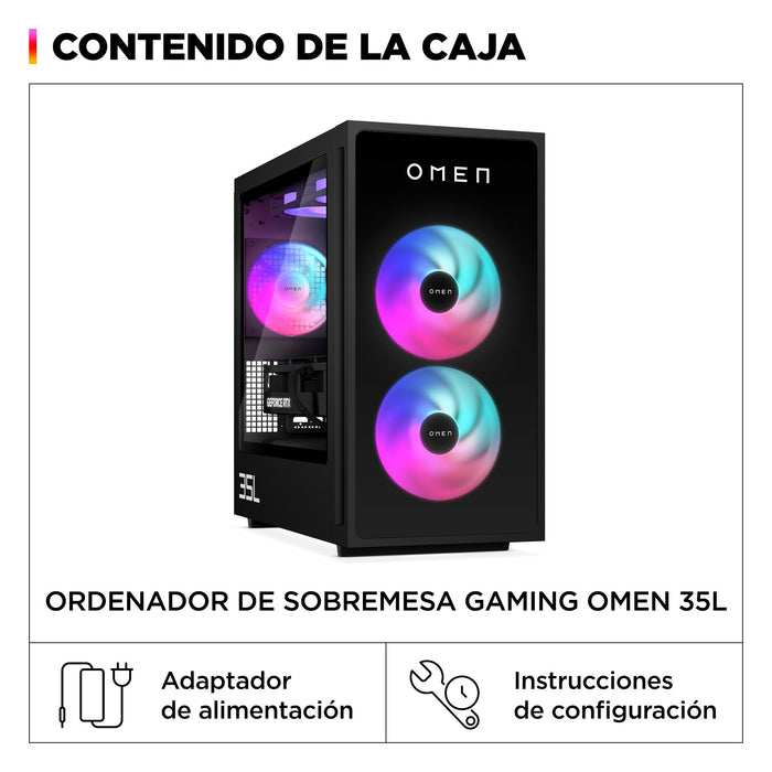 EAN 0199251297069 - HP OMEN 35L Gaming Desktop GT16-0051ns PC Intel® Core™ i5 i5-14400F 16 GB DDR5-SDRAM 1 TB SSD NVIDIA GeFo imagen 3