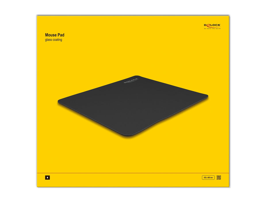 Delock Ratonpad Negro 450 X 400 Mm "Glas"-Beschichtung