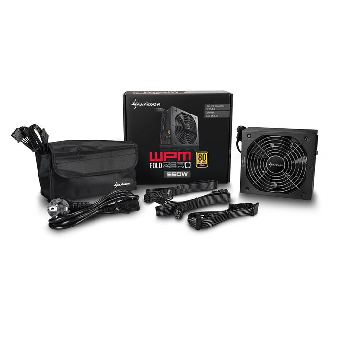 Fuente De Alimentación Sharkoon 550w Wpm Gold Zero 80+