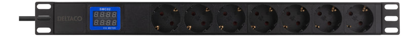 EAN 7333048037954 - Deltaco GT-8641 base múltiple 2 m 7 salidas AC Interior Negro imagen 1