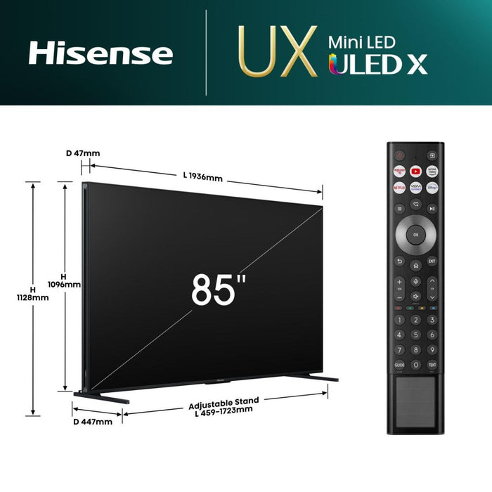 EAN 6942351408446 - Hisense 85UXNQ 2,16 m (85") 4K Ultra HD Smart TV Wifi Negro 5000 cd / m² imagen 2