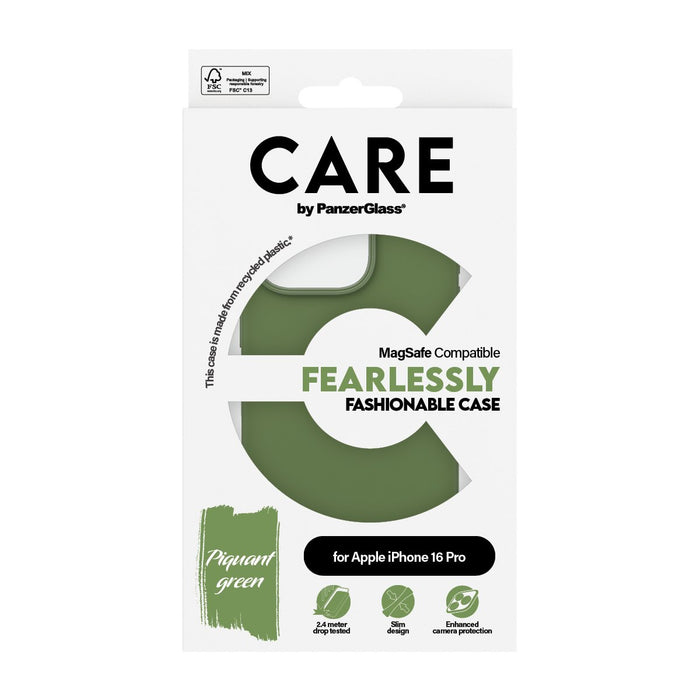 EAN 5715685004544 - PanzerGlass CARE™ by ® Case Green w. MagSafe iPhone 16 Pro funda para teléfono móvil Verde imagen 3