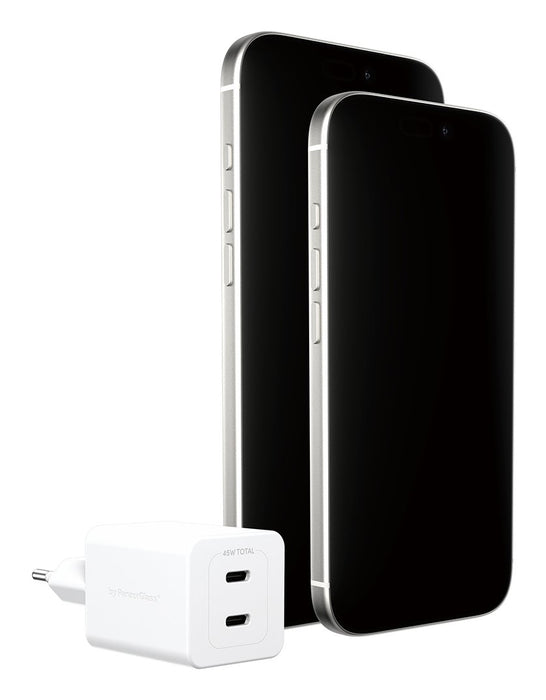 EAN 5715685027574 - PanzerGlass empower™ by ® Turbo 45W Charger incl. 2 x USB-C | EU Plug | Silver White Smartphone Blanco Co imagen 4