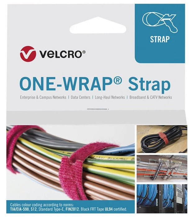 Velcro One Wrap Strap 20mm X 330mm, 100 Stck, Violett