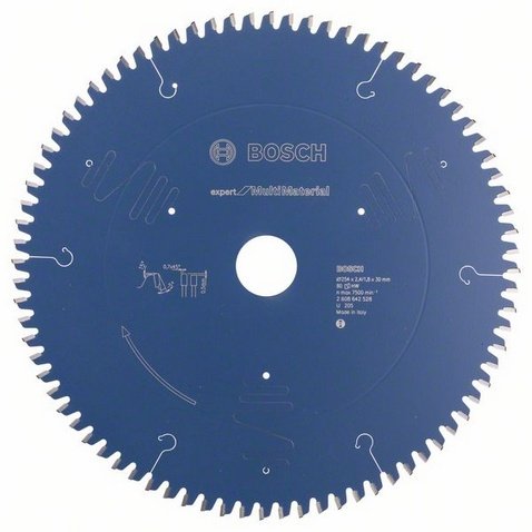 Hoja De Sierra Circular Bosch Expert Para Varios Materiales, 254 Mm