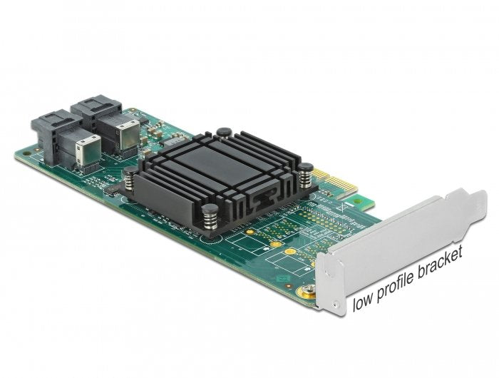 Pci Express X8 Karte Zu 2 X Intern Sff-8643 Nvme - Low Profile Formfaktor
