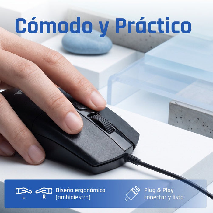 EAN 8435364320440 - iggual COM-BUSINESS2-2400DPI ratón Hogar Ambidextro USB tipo A imagen 5