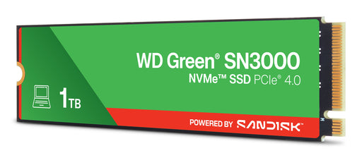 EAN 0718037907154 - SanDisk Green WD SN3000 NVMe 1 TB M.2 PCI Express 4.0 QLC 3D NAND imagen 2