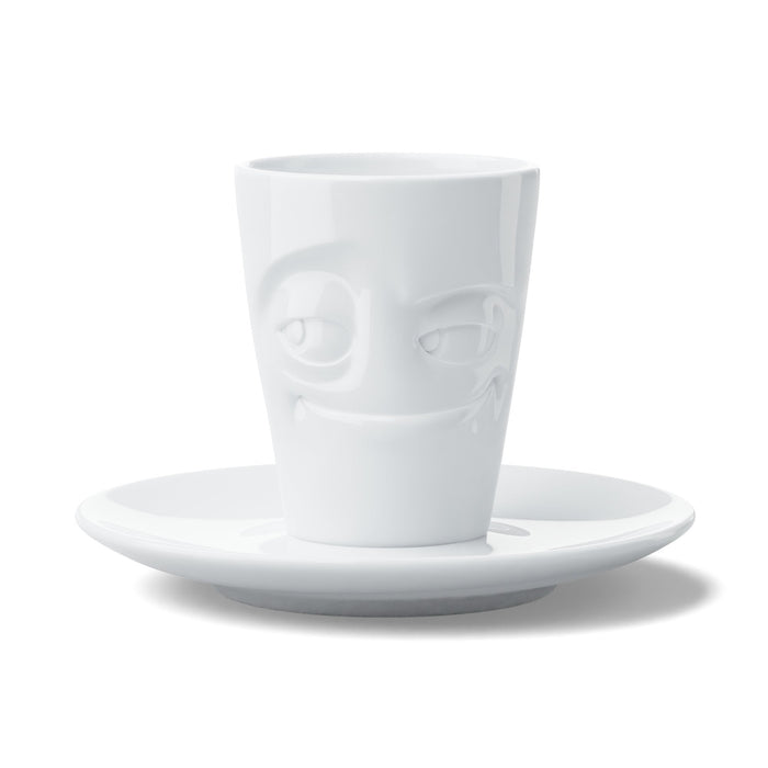 Fiftyeight Espresso Mug Con Henkel 80ml - Verschmitzt Blanco