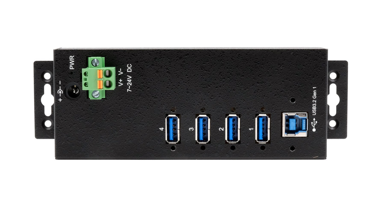 EAN 4718359118623 - EXSYS EX-1186HMVS-2 hub de interfaz USB 3.2 Gen 1 (3.1 Gen 1) Type-B 5000 Mbit/s Negro imagen 4