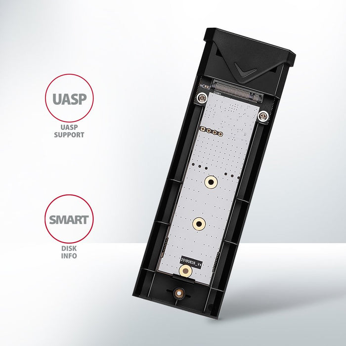 EAN 8595247908506 - Axagon EEM2-UB2 caja para disco duro externo Caja externa para unidad de estado sólido (SSD) Negro M.2 imagen 8