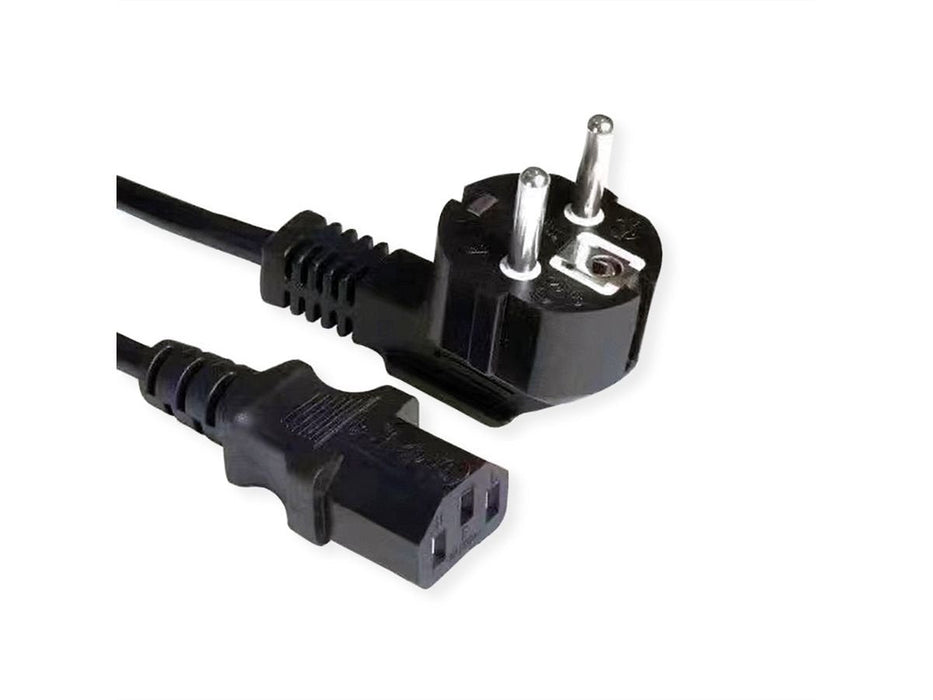 Value Netzcable, Gerade Iec-Buchse, Schwarz, 3 M
