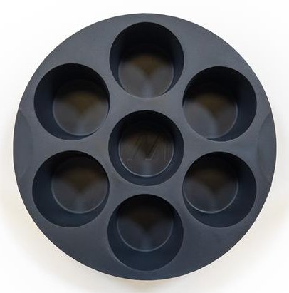 Air Fryer Sil Muffin Tray Black